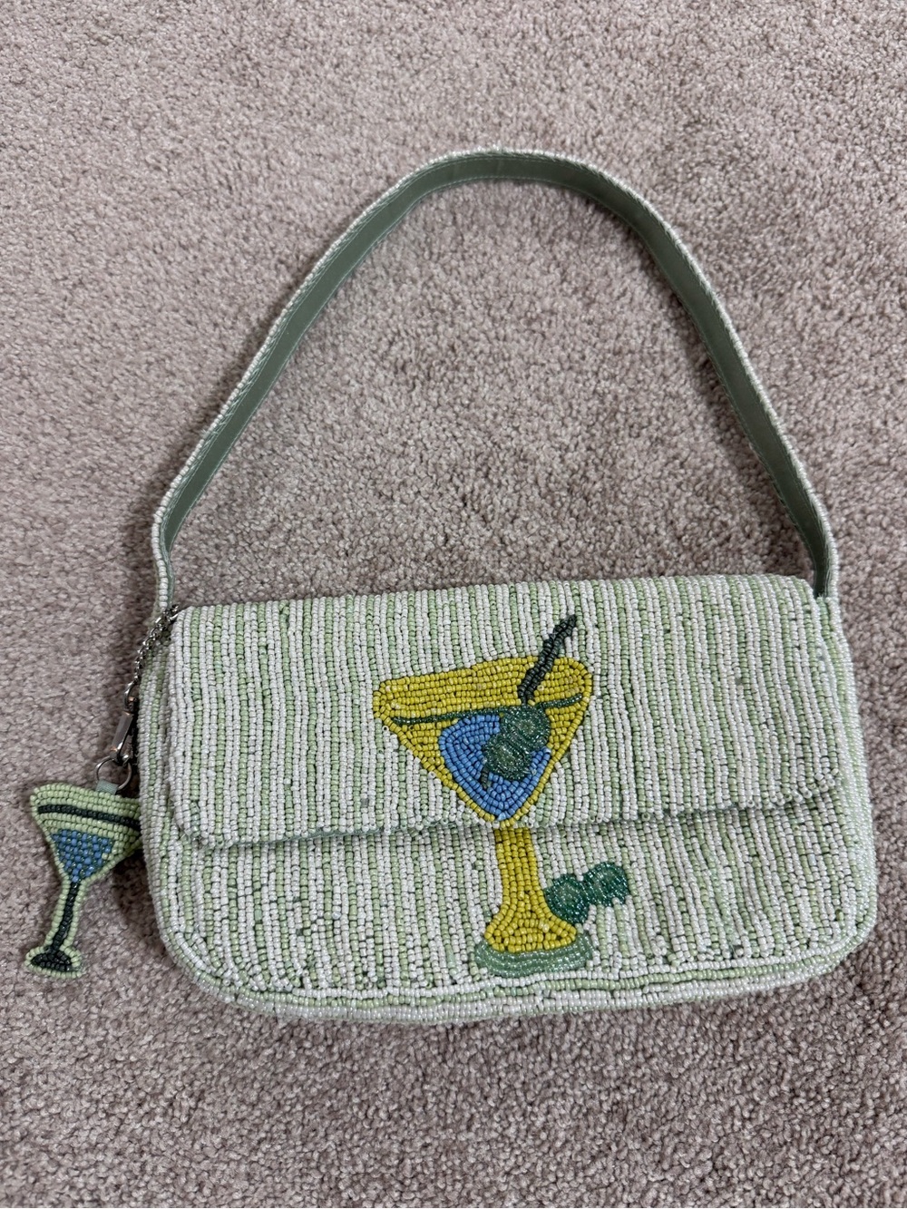 NWOT Viral Martini Beaded Bag